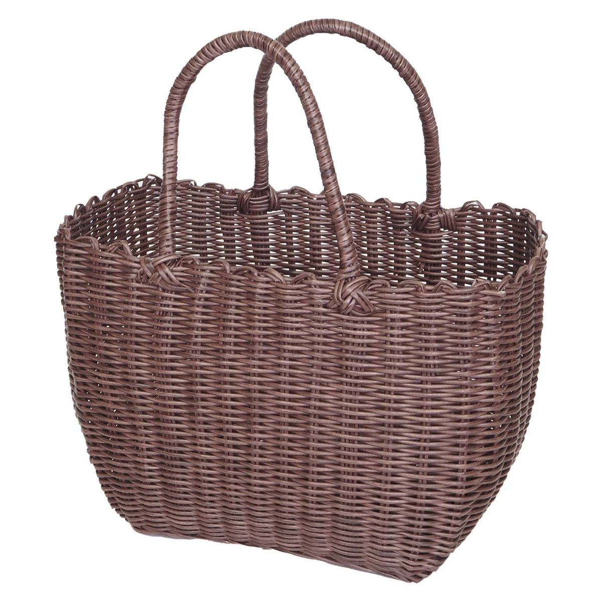 村田屋産業/PPランドリーバッグ ブラウン/9994【07】 花器、リース 花かご・フラワーバスケット フェイ..