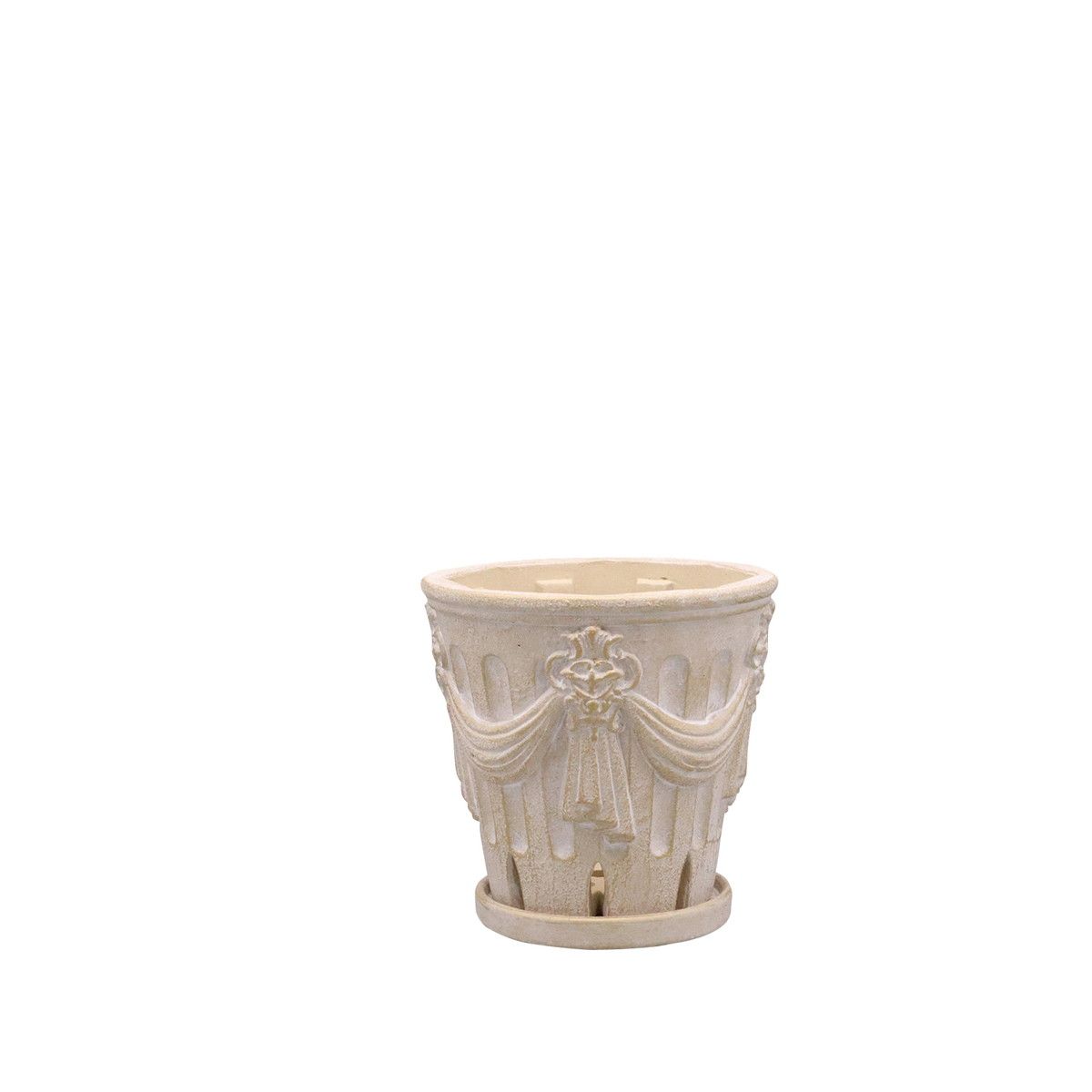 DELLKI/ラナ ポット A-S-IV /KK04IV【07】[2個] ガーデニング・園芸用品 植木鉢・フラワーポット セメント鉢のサムネイル