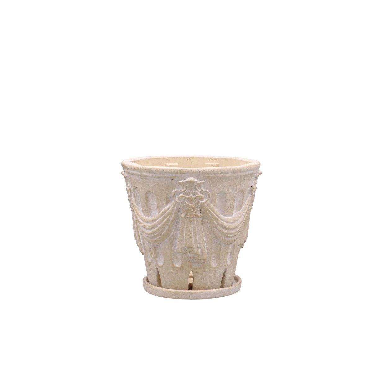 DELLKI/ラナ ポット A-L-IV /KK05IV【07】[2個] ガーデニング・園芸用品 植木鉢・フラワーポット セメント鉢のサムネイル