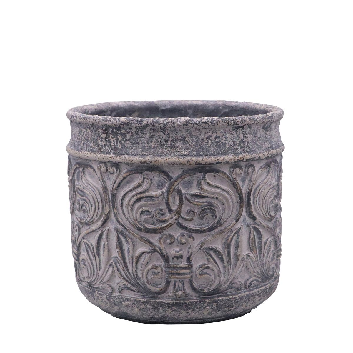 DELLKI/ルーナ サークル LL-DG/WE04DG【07】[2個] ガーデニング・園芸用品 植木鉢・フラワーポット セメント鉢のサムネイル