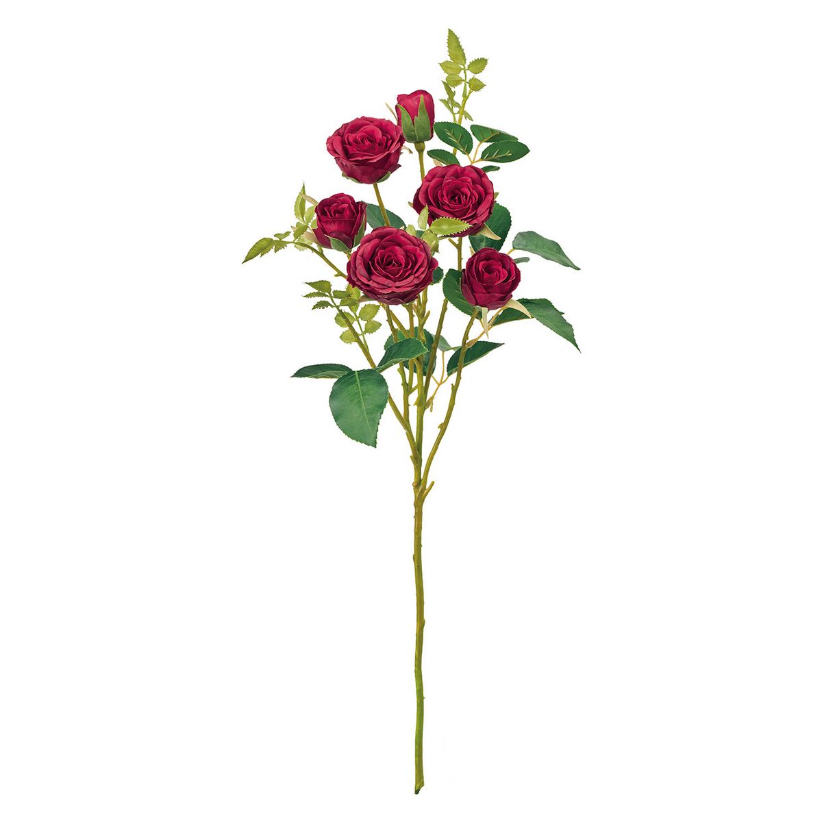 【造花】MAGIQ東京堂/アンティカスプレーローズ #3 DKRED ダークレッド/FM008840-003【01】 造花（アーティフィシャルフラワー） 造花 花材「は行」 バラ