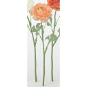 【造花】アスカ/ラナンキュラス ピーチクリーム/A-35319-4C【01】 造花(アーティフィシャルフラワー) 造花 花材「ら行」 ラナンキュラス