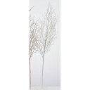 【造花】アスカ/オーロラグリッターツイッグ クリームホワイト/AX60911-11【01】 造花(アーティフィシャルフラワー) 造花枝物 その他の造花枝物