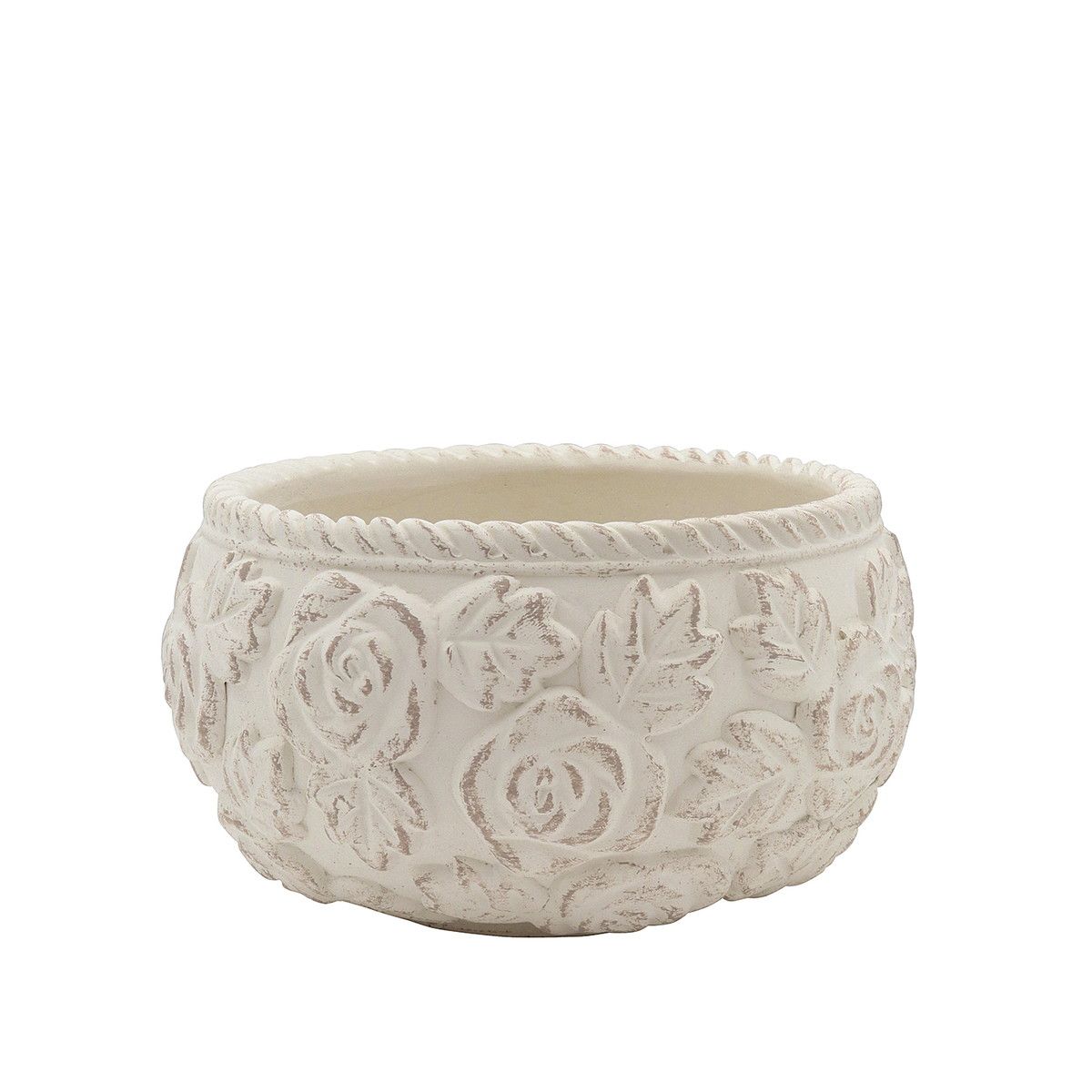 CARNAC/ベルローズボウルL-IV アイボリー/CQ2516IV【01】 ガーデニング・園芸用品 植木鉢・フラワーポット セメント鉢のサムネイル