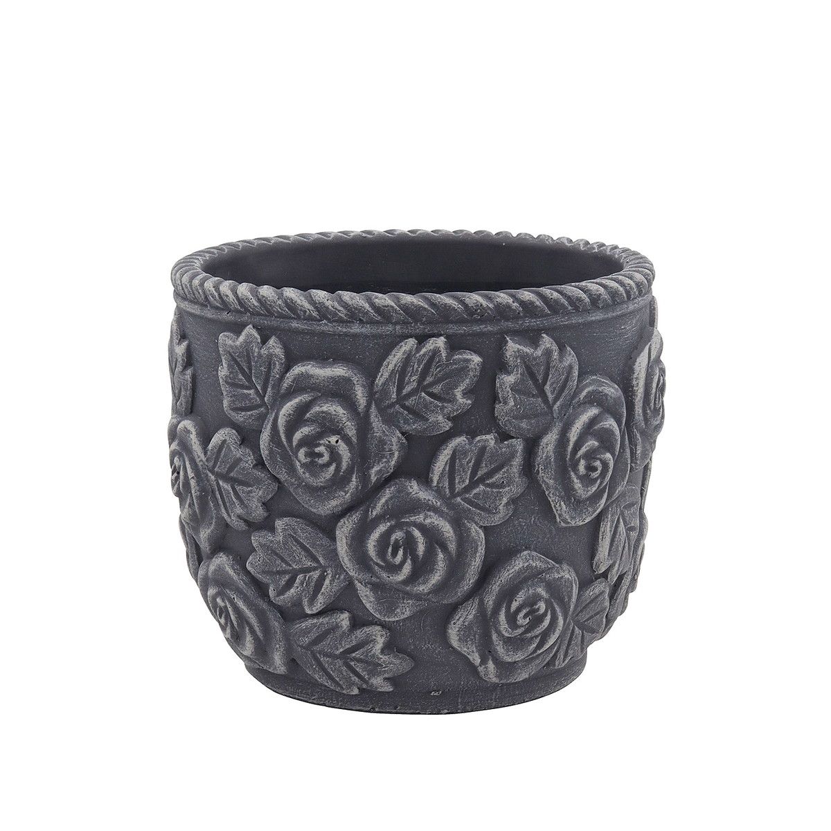 CARNAC/ベルローズベーシックL-BK ブラック/CQ2514BK【01】 ガーデニング・園芸用品 植木鉢・フラワーポット セメント鉢のサムネイル