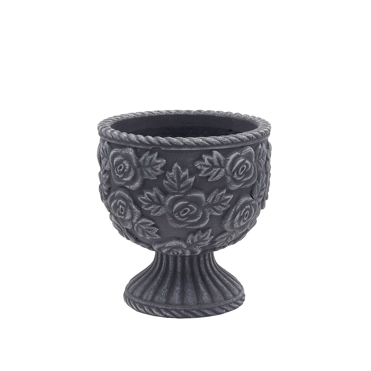 CARNAC/ベルローズゴブレットM-BK ブラック/CQ2518BK【01】 ガーデニング・園芸用品 植木鉢・フラワーポット セメント鉢のサムネイル