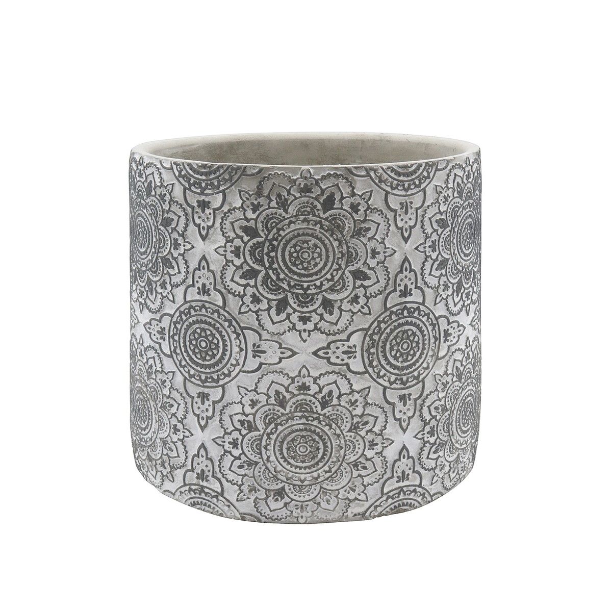 CARNAC/ドイリーポットB-L-GY グレー/CW24GY【01】 ガーデニング・園芸用品 植木鉢・フラワーポット セメント鉢のサムネイル