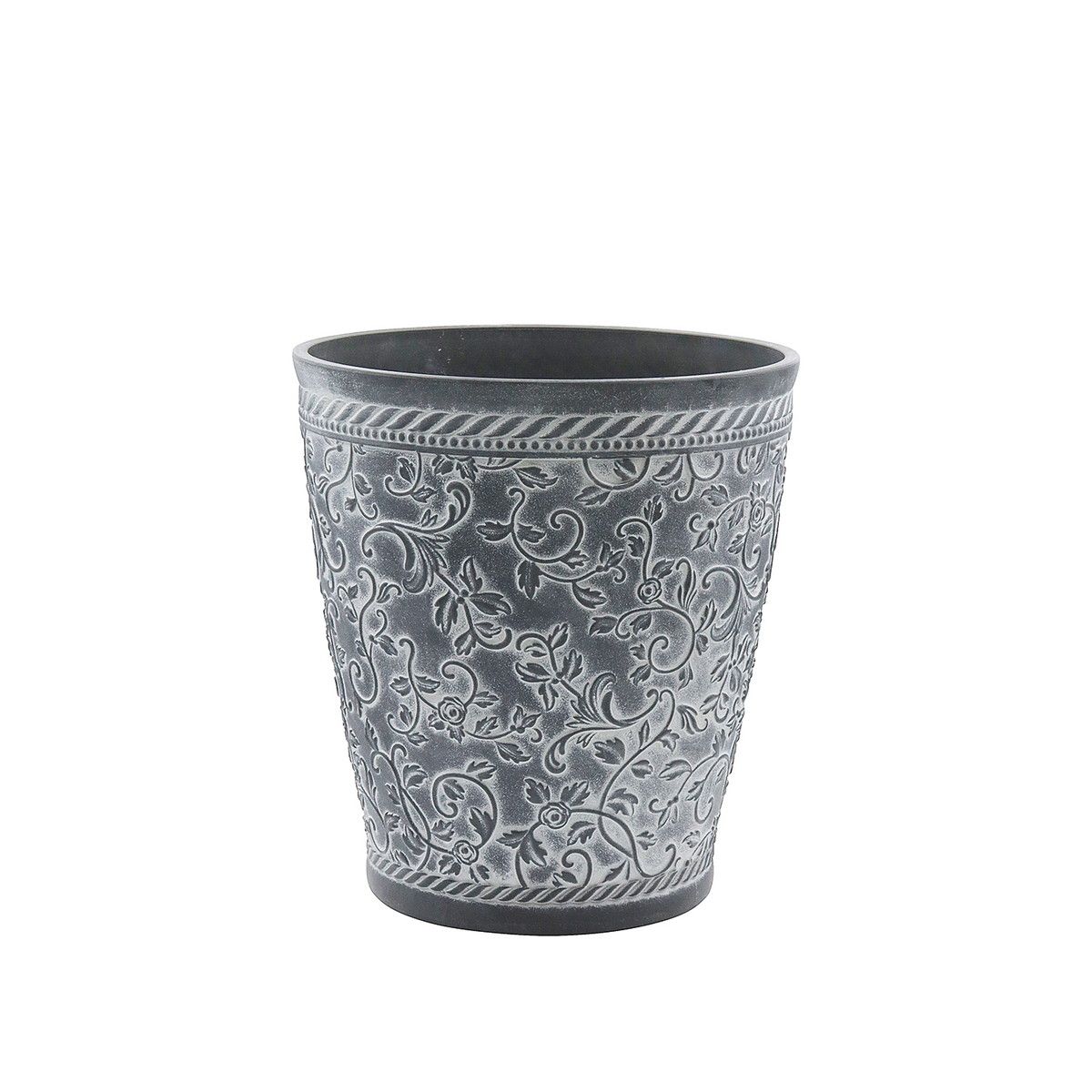 CARNAC/ミニローズロングS-BK ブラック/FC053BK【01】 ガーデニング・園芸用品 植木鉢・フラワーポット 合成樹脂鉢のサムネイル