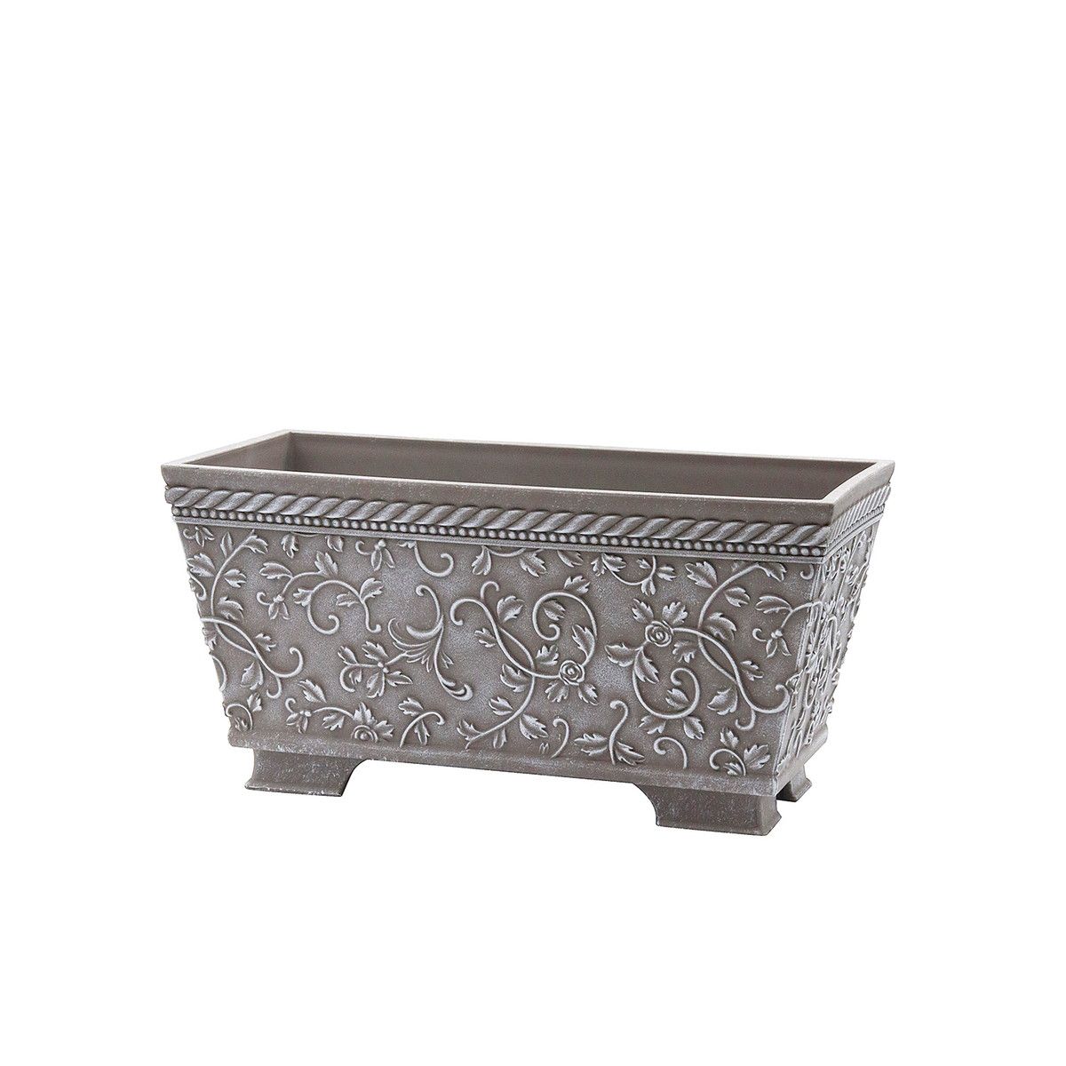 CARNAC/ミニローズプランターS-DB ダークブラウン/FC057DB【01】 ガーデニング・園芸用品 植木鉢・フラワーポット 合成樹脂鉢のサムネイル