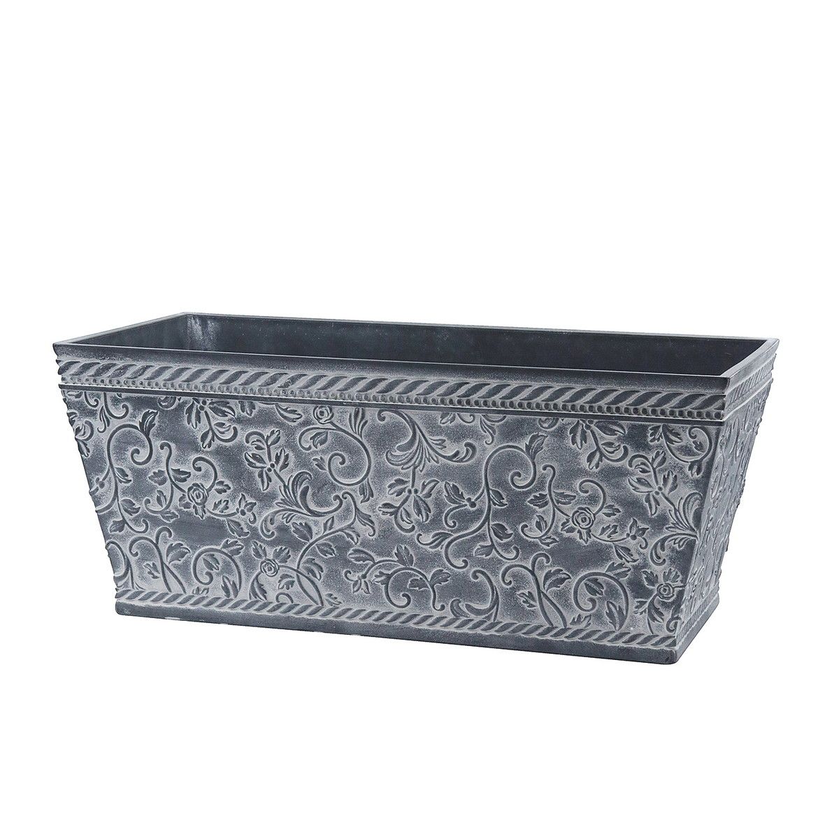 CARNAC/ミニローズプランターL-BK ブラック/FC058BK【01】 ガーデニング・園芸用品 プランター 合成樹脂のサムネイル