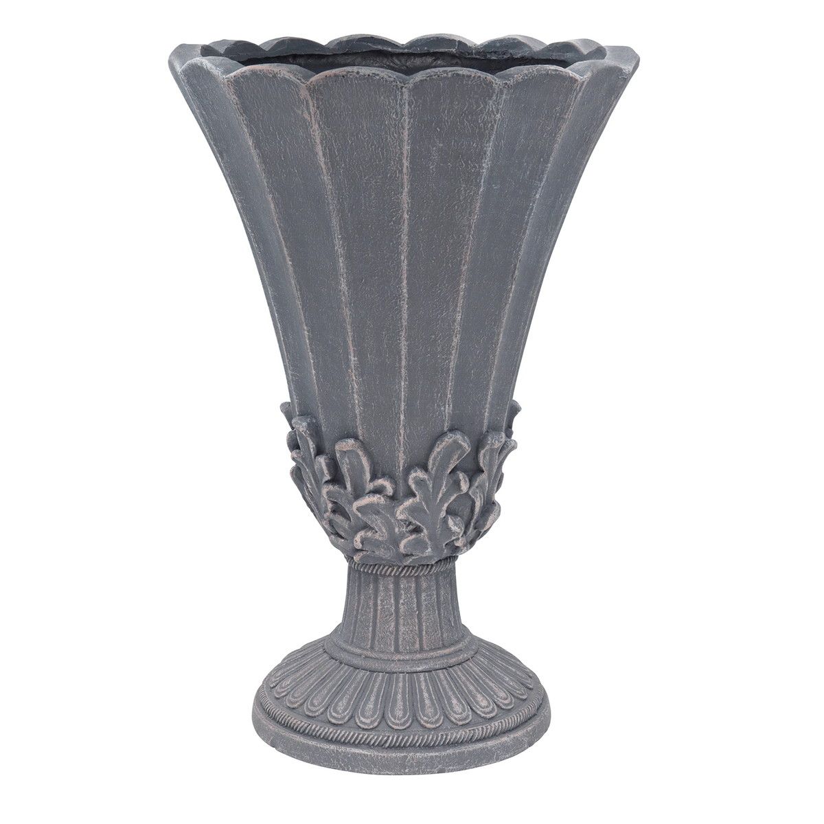 CARNAC/レリーフゴブレットD-BK ブラック/GFB439BK【01】 ガーデニング・園芸用品 植木鉢・フラワーポット グラスファイバー鉢のサムネイル