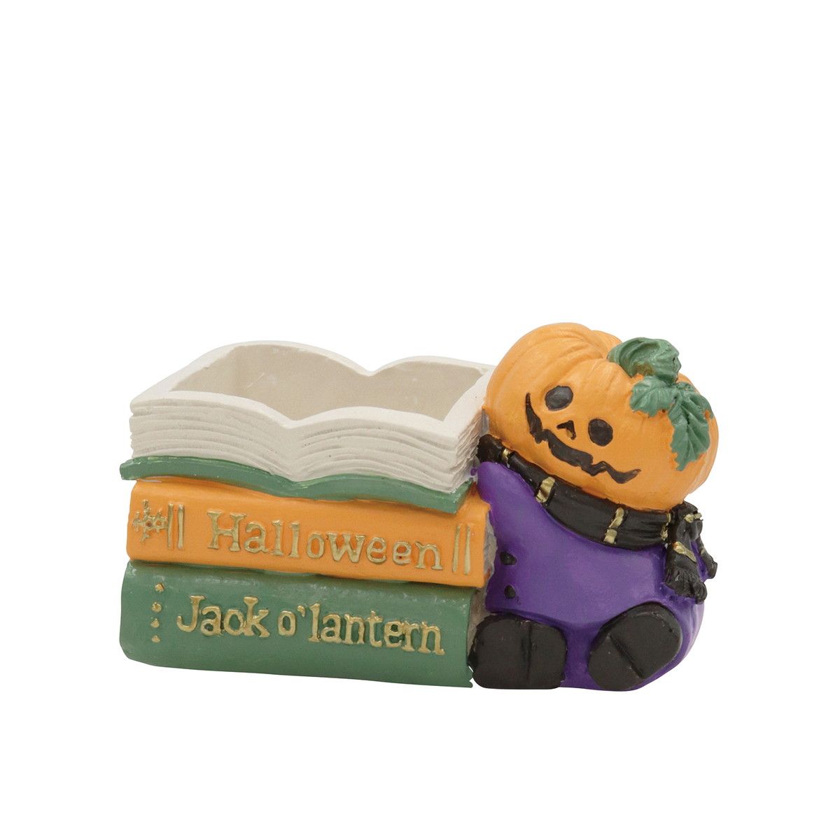 CARNAC/ハロウィンレジンポット25-BブックOR オレンジ/HGHW06OR【01】[4個] ガーデニング・園芸用品 植木鉢・フラワーポット レジン鉢のサムネイル