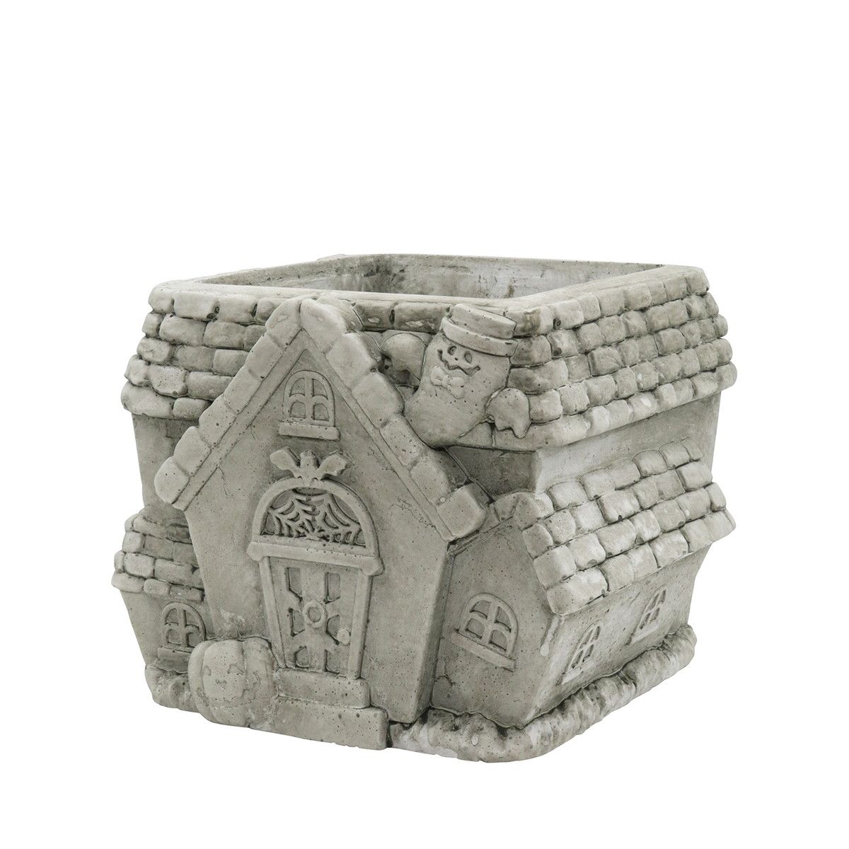 CARNAC/ヴィンテージハロウィンポット25-G-IV アイボリー/GRHW11IV【01】 ガーデニング・園芸用品 植木鉢・フラワーポット セメント鉢のサムネイル