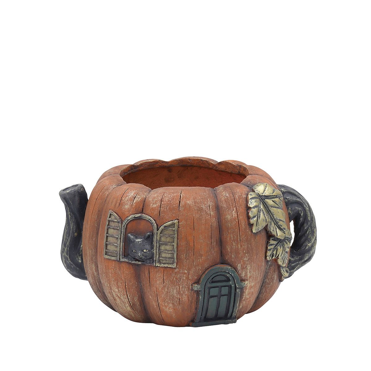 CARNAC/パンプキンハウス25-BポットOR オレンジ/GFBHW14OR【01】 ガーデニング・園芸用品 植木鉢・フラワーポット グラスファイバー鉢のサムネイル