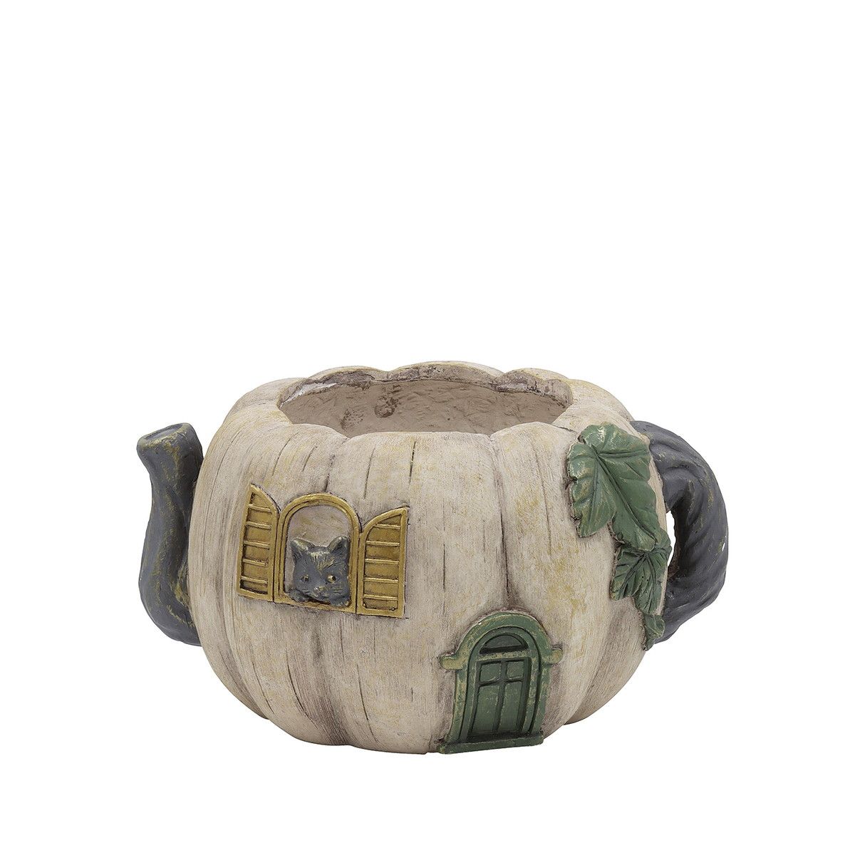 CARNAC/パンプキンハウス25-BポットWH ホワイト/GFBHW14WH【01】 ガーデニング・園芸用品 植木鉢・フラワーポット グラスファイバー鉢のサムネイル