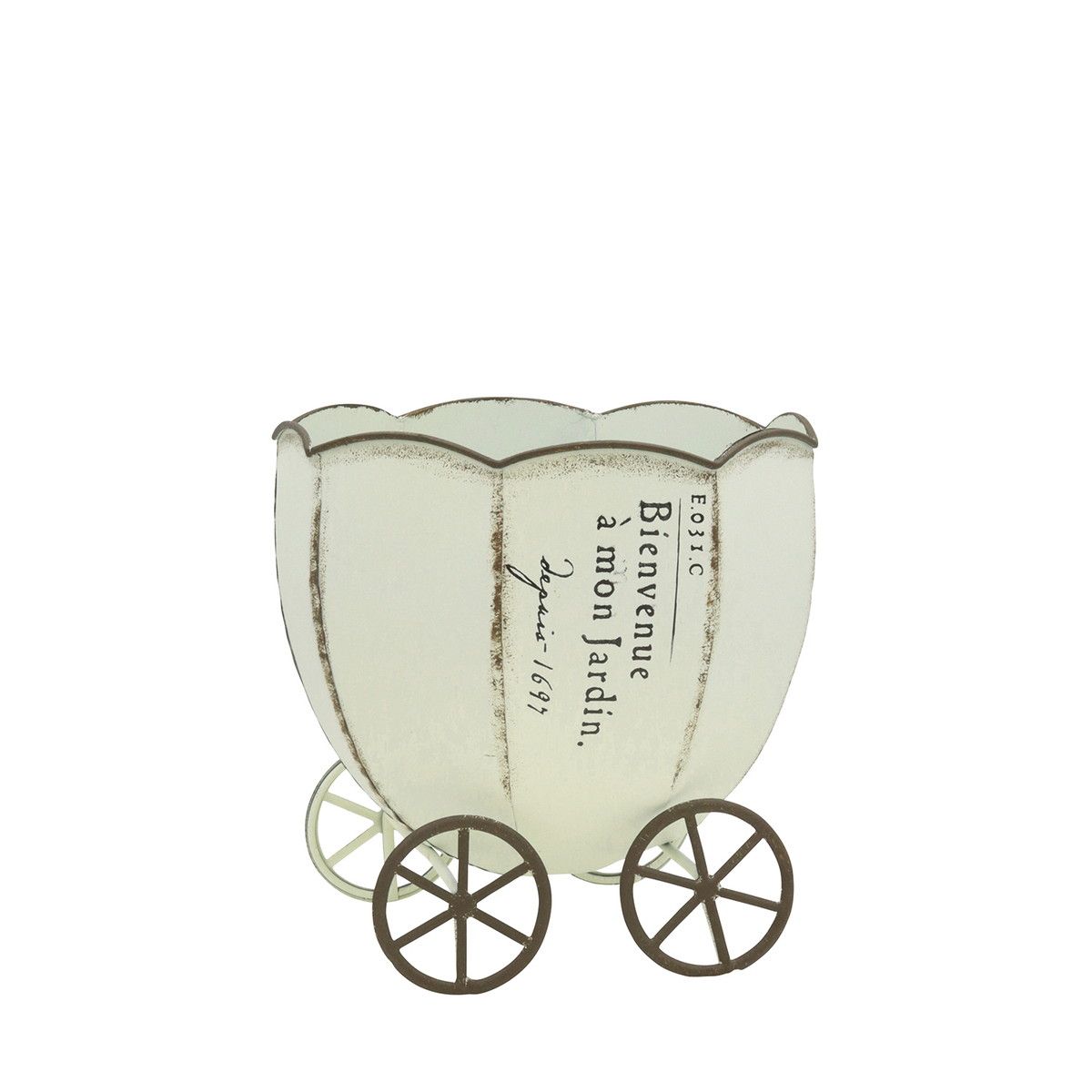 植木鉢 おしゃれ CARNAC/パンプキンカートポット25-A-WH ホワイト/HSHW04WH【01】[2個] ガーデニング・..