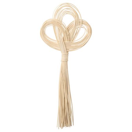 P−9669−10 ラタンリース ホワイト/144-966910-0【01】 花器、リース しめ縄・正月飾り その他しめ縄・..