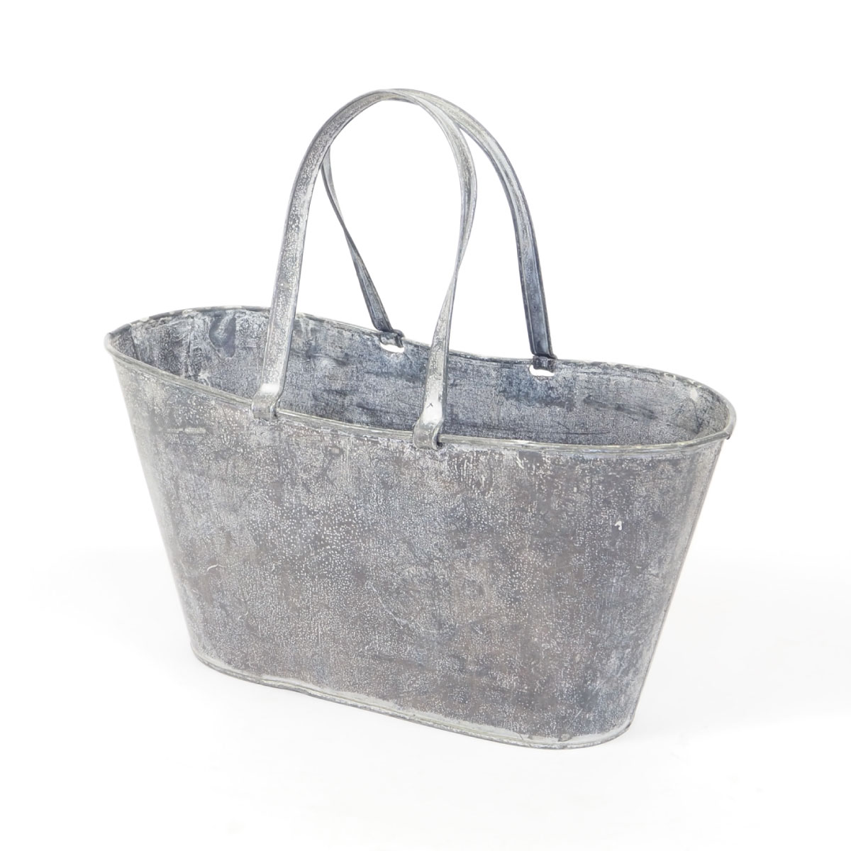 村田屋産業/ブリキバッグL/4063【07】 ガーデニング・園芸用品 植木鉢・フラワーポット アイアン・ブリキ鉢のサムネイル