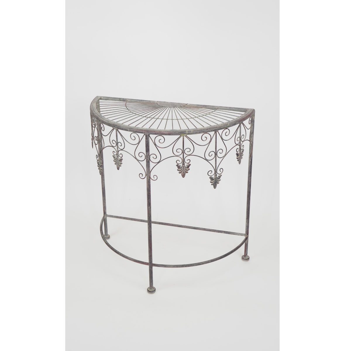 村田屋産業/フラワースタンドハーフサークルSet2/60003【07】 ガーデニング・園芸用品 ガーデンファニチャー・家具 テーブル・チェアのサムネイル