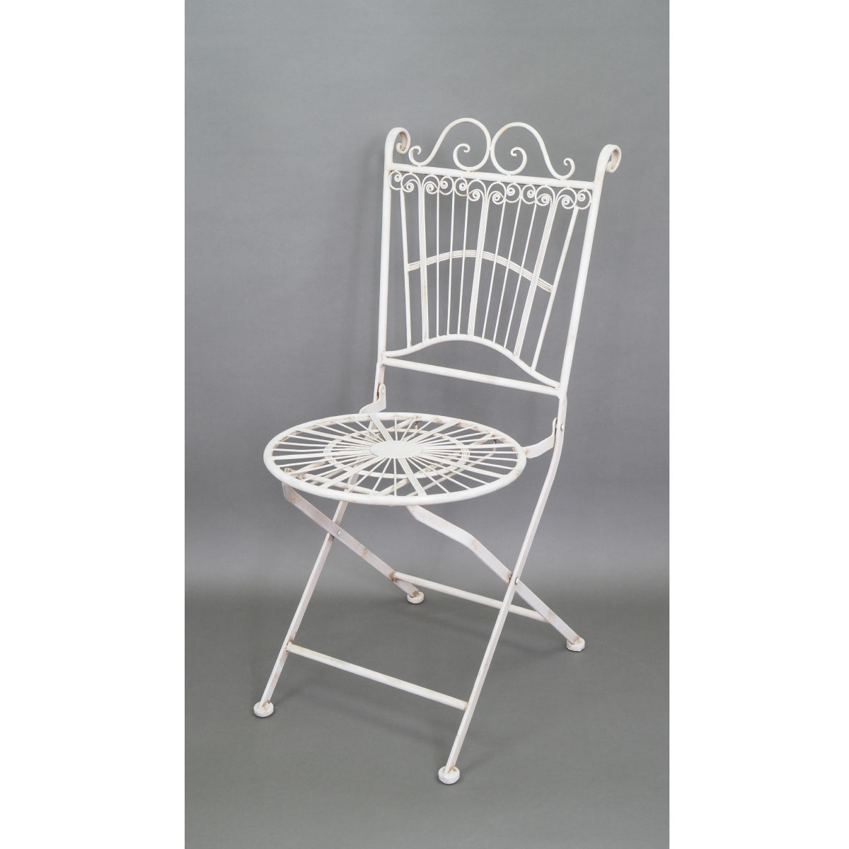 村田屋産業/ガーデンチェアホワイト/60000【07】 ガーデニング・園芸用品 ガーデンファニチャー・家具 テーブル・チェアのサムネイル