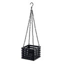 POSH LIVING/ハンギングボックス ブラック/41401【07】 ガーデニング・園芸用品 ガーデンファニチャー・家具 プランタースタンド