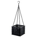 POSH LIVING/ハンギングボックス ブラック/41402【07】 ガーデニング・園芸用品 ガーデンファニチャー・家具 プランタースタンド