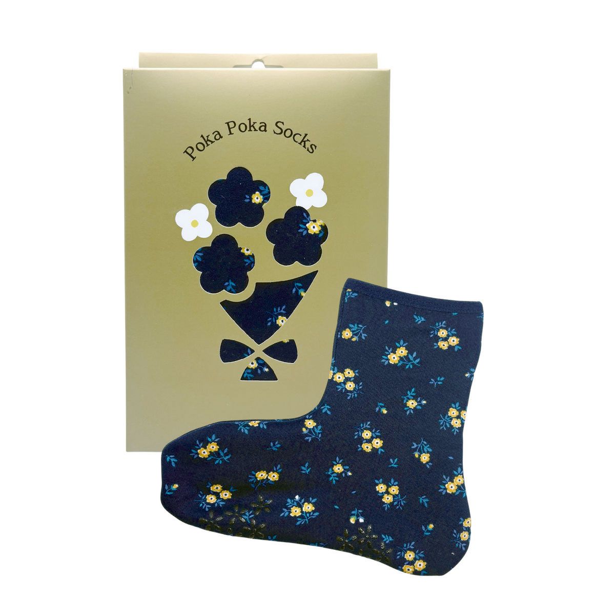 丸和貿易/ぽかぽかブーケギフトボックス アンクル ミニフラワー ネイビー/2103971-7【07】[3個] 店舗デ..