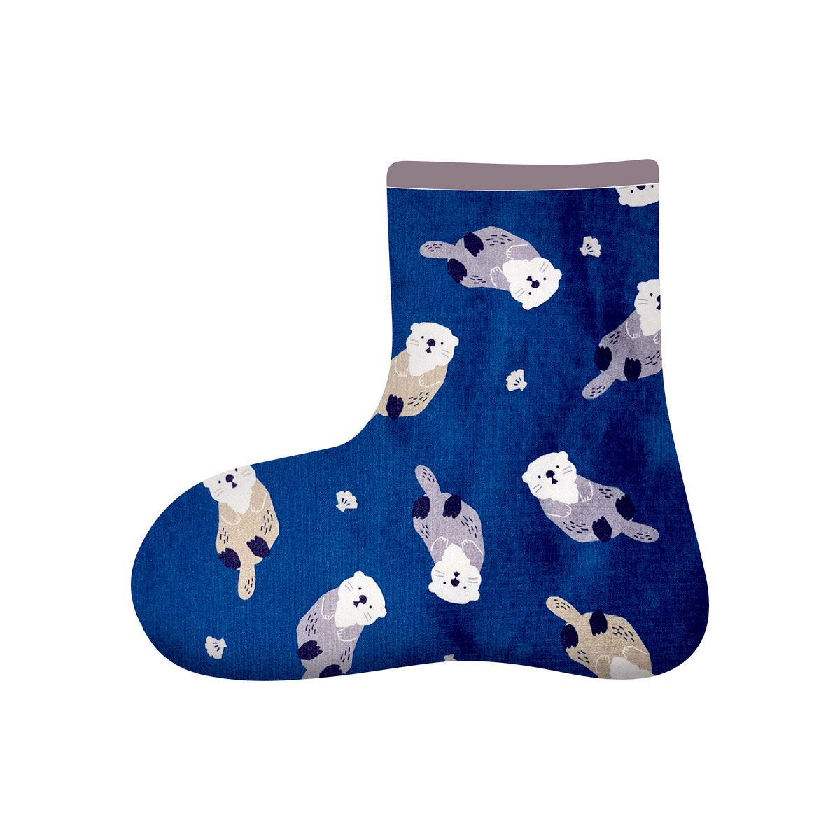 丸和貿易/ぽかぽかそっくす TSUNAGU アンクル ラッコ/2003976-4【07】[3足] 店舗ディスプレイ・店内装..