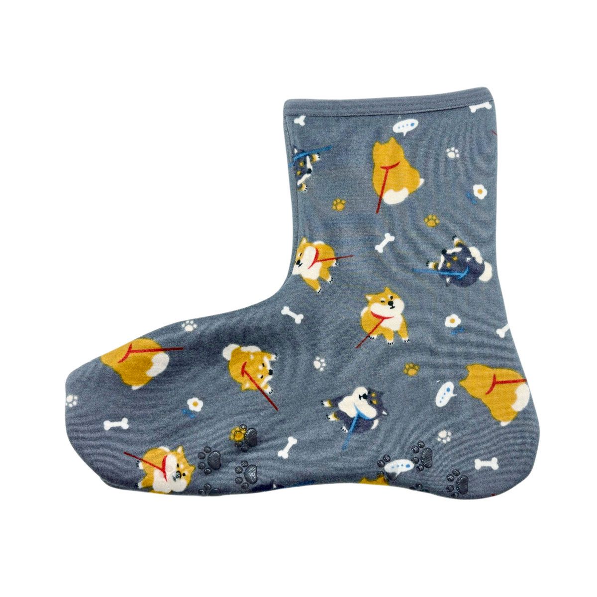 丸和貿易/ぽかぽかそっくす アンクル お散歩シバ グレー/2003971-4【07】[3足] 店舗ディスプレイ・店内..