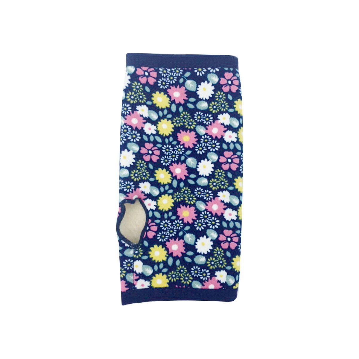 丸和貿易/ぽかぽか ハンドウォーマー レトロフラワー ネイビー/2003956-4【07】[3個] 店舗ディスプレイ..