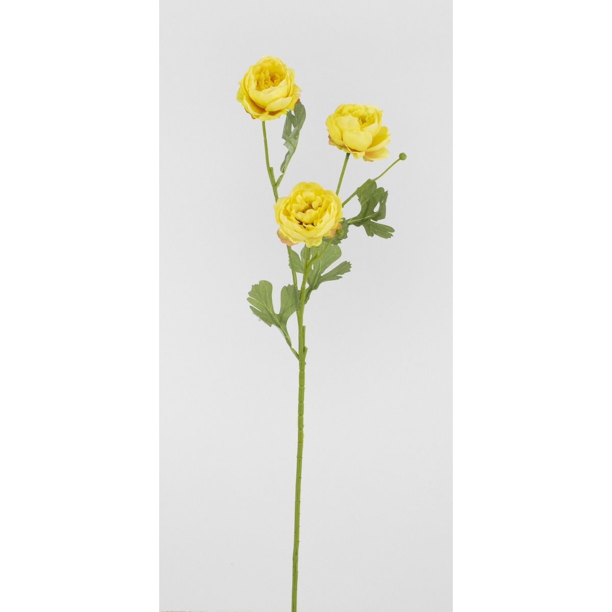 【造花】ビダヤコム/ハニーラナンキュラス イエロー/V25044-004Y【01】[12本] 造花（アーティフィシャルフラワー） 造花 花材「ら行」 ラナンキュラス