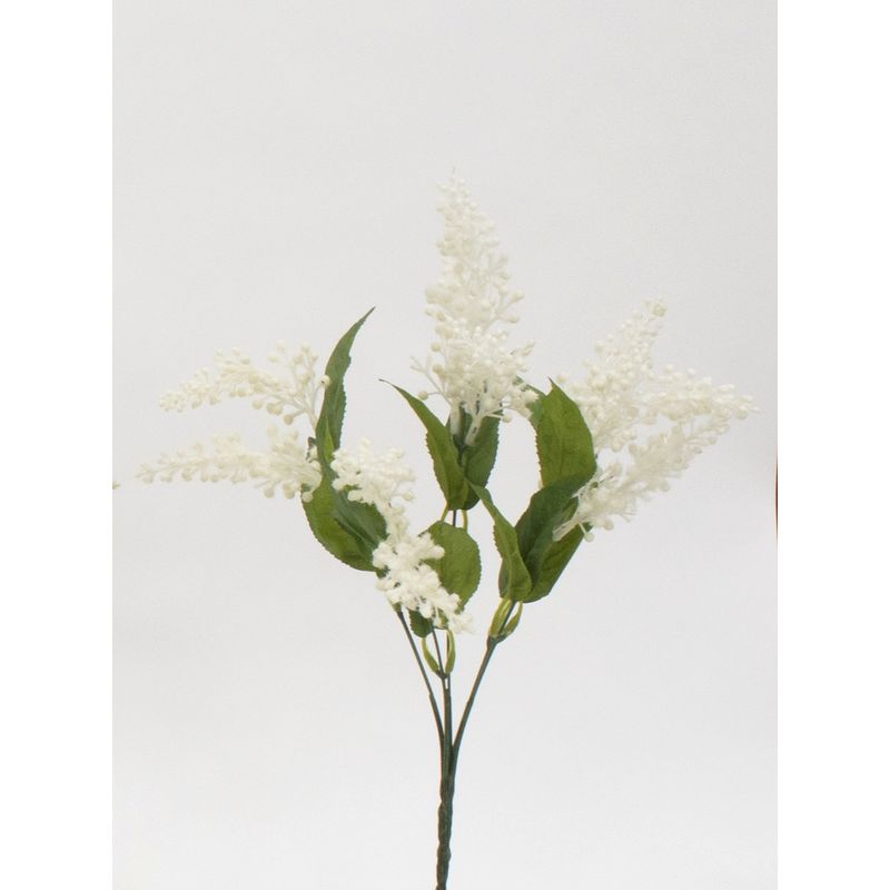 【造花】ビダヤコム/フロックベリーブッシュ ホワイト/Z0147-001W【01】[24本] 造花（アーティフィシャルフラワー） 造花実物、フェイクフルーツ ベリー