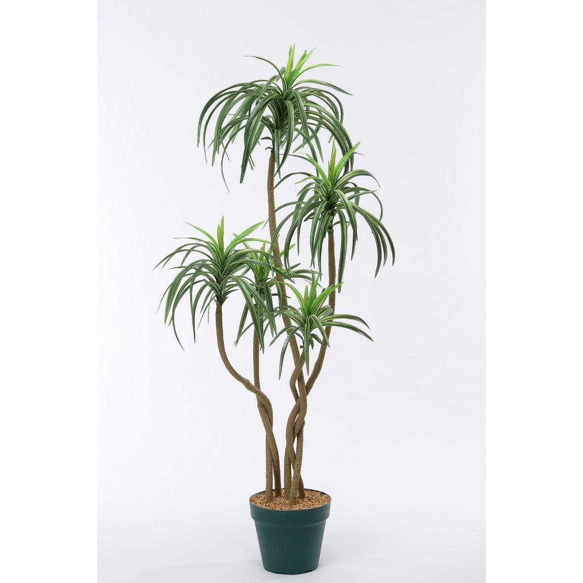 【直送】【人工観葉植物】ビダヤコム/ユッカポット グリーン/クリーム/F4186-172G/C ※返品・代引・キャ..