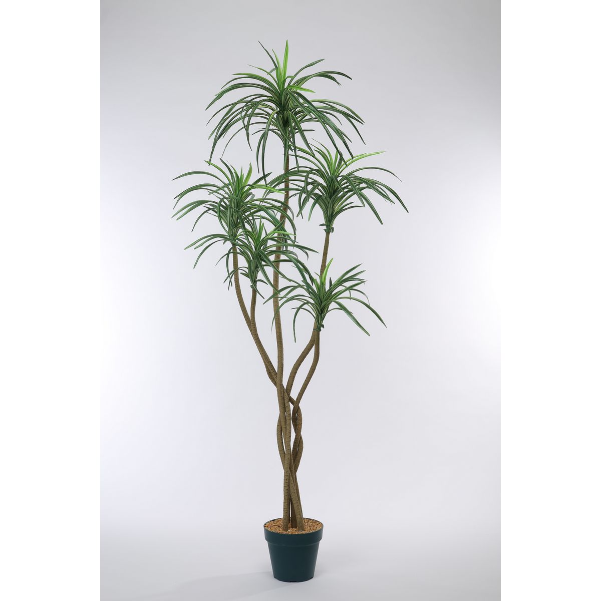 【直送】【人工観葉植物】ビダヤコム/ユッカポット グリーン/F4187-024G ※返品・代引・キャンセル不可..