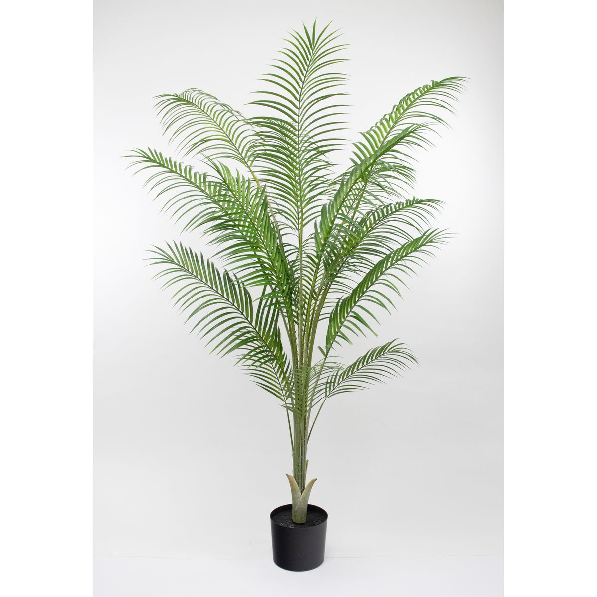 【直送】【人工観葉植物】ビダヤコム/ファーンポット グリーン/V25004-024G ※返品・代引・キャンセル不..