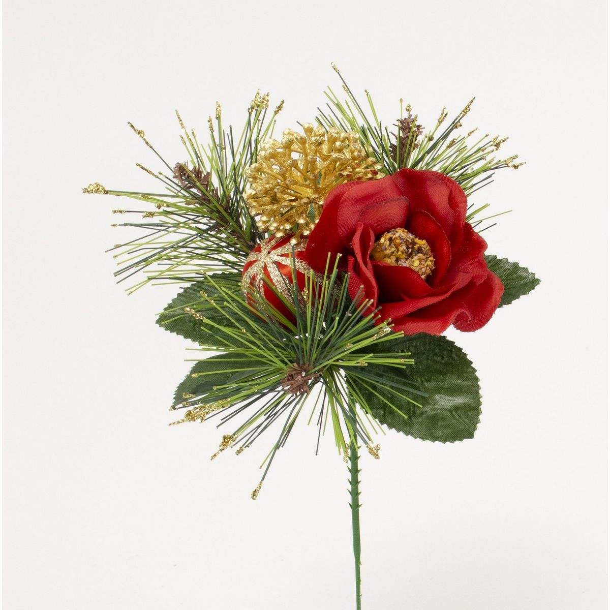 【造花】ビダヤコム/万福椿ピック レッド/V25175-003R【01】 花資材・フローリスト道具 フラワーピック お正月・迎春ピック