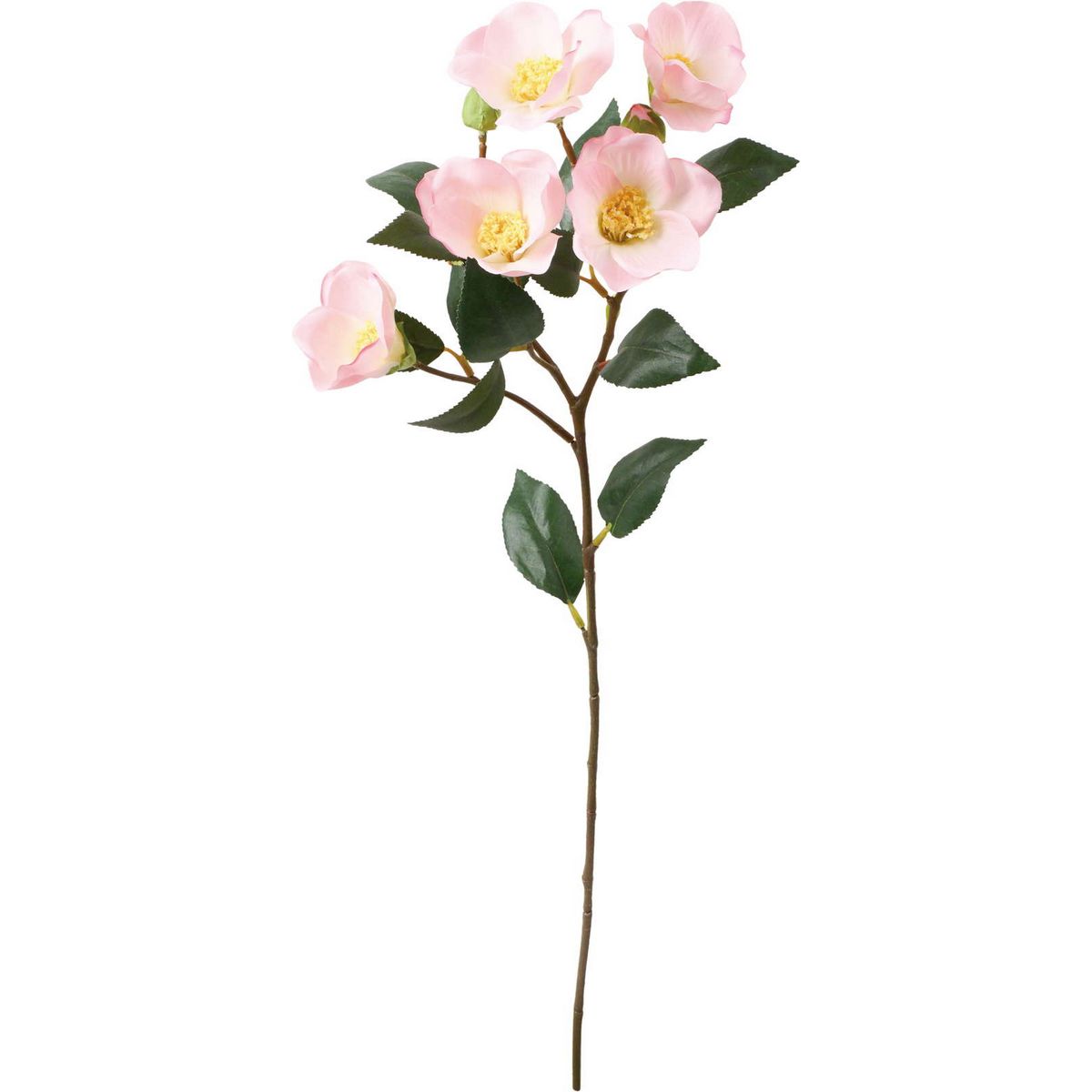 【造花】YDM/椿スプレー ライトピンク/FS-5467-L/P【01】 造花（アーティフィシャルフラワー） 造花 花材「た行」 ツバキ（椿）