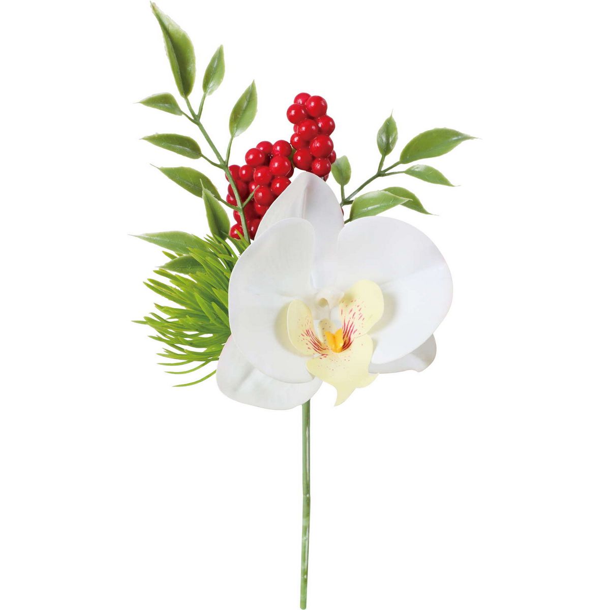 【造花】YDM/ミックスコチョウランピック ホワイト/FS-5491-W【01】 造花（アーティフィシャルフラワー） 造花 花材「か行」 コチョウラン（胡蝶蘭）