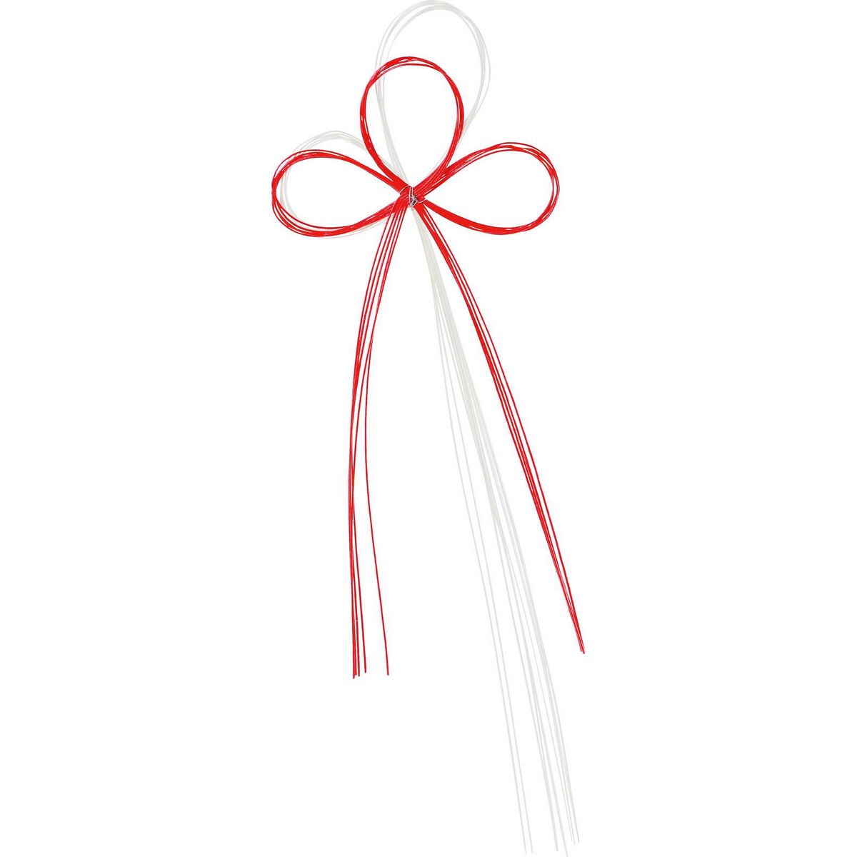 YDM/二色重ね水引ベース R/W/NA-288【01】 花資材・フローリスト道具 デコレーションパーツ・素材 水引