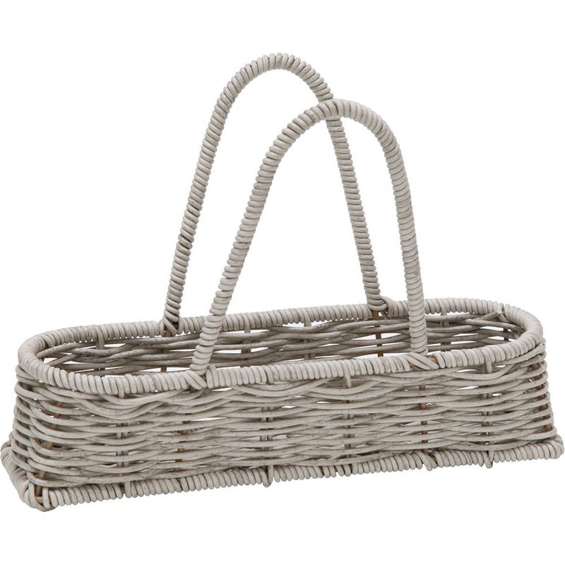 NatureDesigns/PPソルベ・ロング ライトグレイ/45775【01】[2個] 花器、リース 花かご・フラワーバスケ..