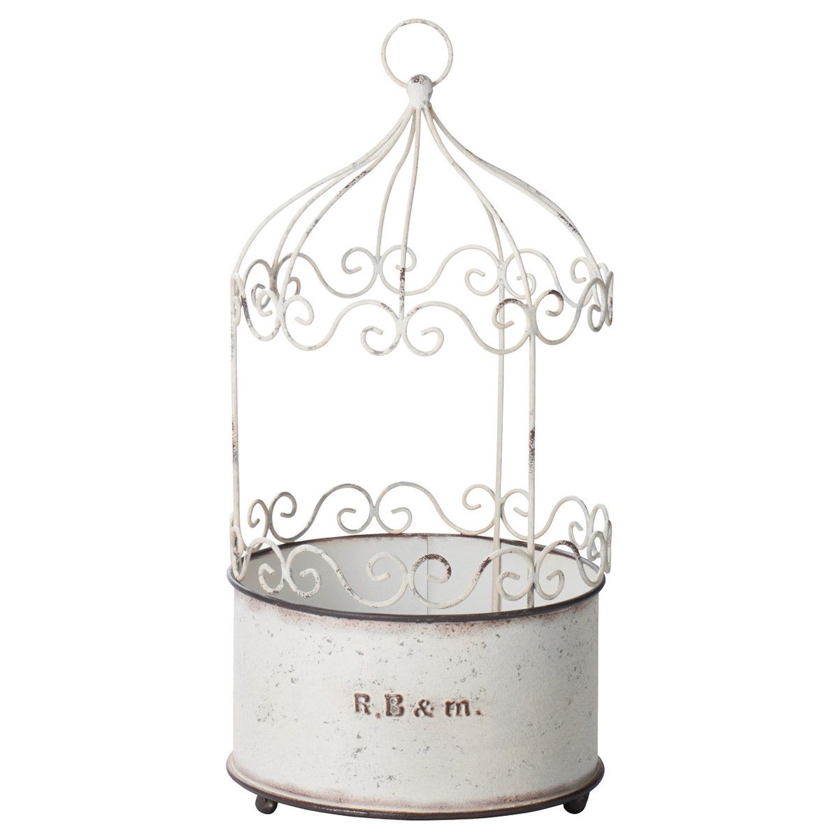 友膳/アールビーポットW/UN2360【01】 ガーデニング・園芸用品 植木鉢・フラワーポット アイアン・ブリキ鉢のサムネイル