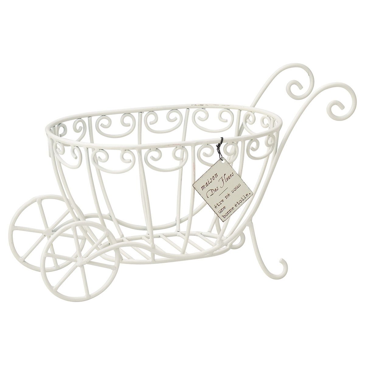 友膳/タグアイアンカートW/MH1710【01】 花器、リース 花器・花瓶 ワイヤー花器