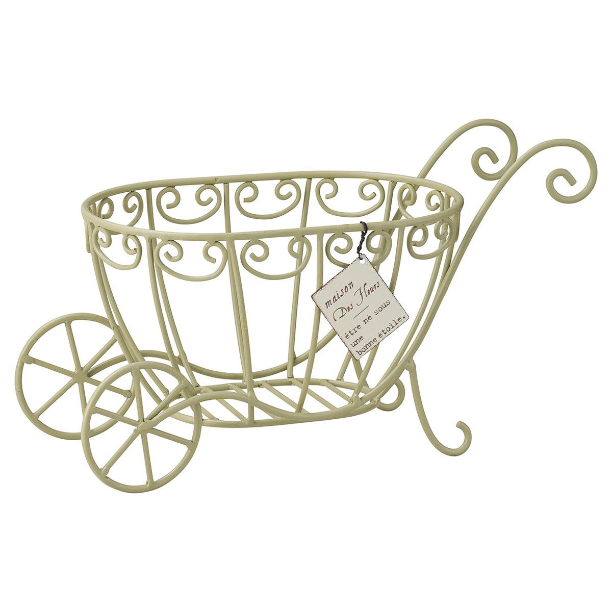 友膳/タグアイアンカートGR/MH1711【01】 花器、リース 花器・花瓶 ワイヤー花器
