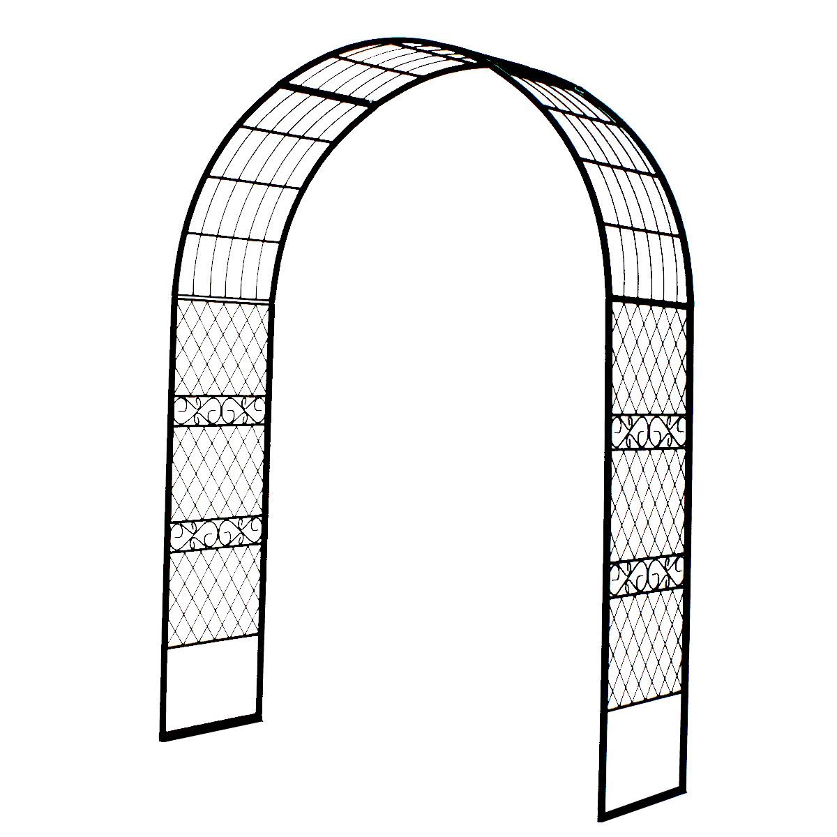 【直送】住まいスタイル/ワイドアイアンアーチ ダークグリーン/IA-ED001GRN【01】 ガーデニング・園芸..