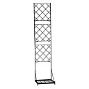 【直送】住まいスタイル/プランター台付フェンス(スリムタイプ)「アーガイル」 ブラック/IF-FP017BLK【01】 ガーデニング・園芸用品 ガーデンファニチ...