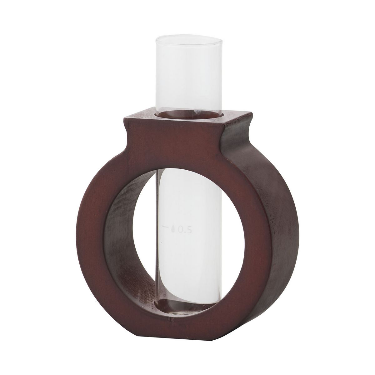 クレイ/Labo＿9．5L4W14H BROWN/777-151-020【01】 花器、リース 花器・花瓶 ガラス花器フラワーべース 資材 可愛い おしゃれ 春 夏 イースター クリスマス ハロウィン 成人式 バラの日