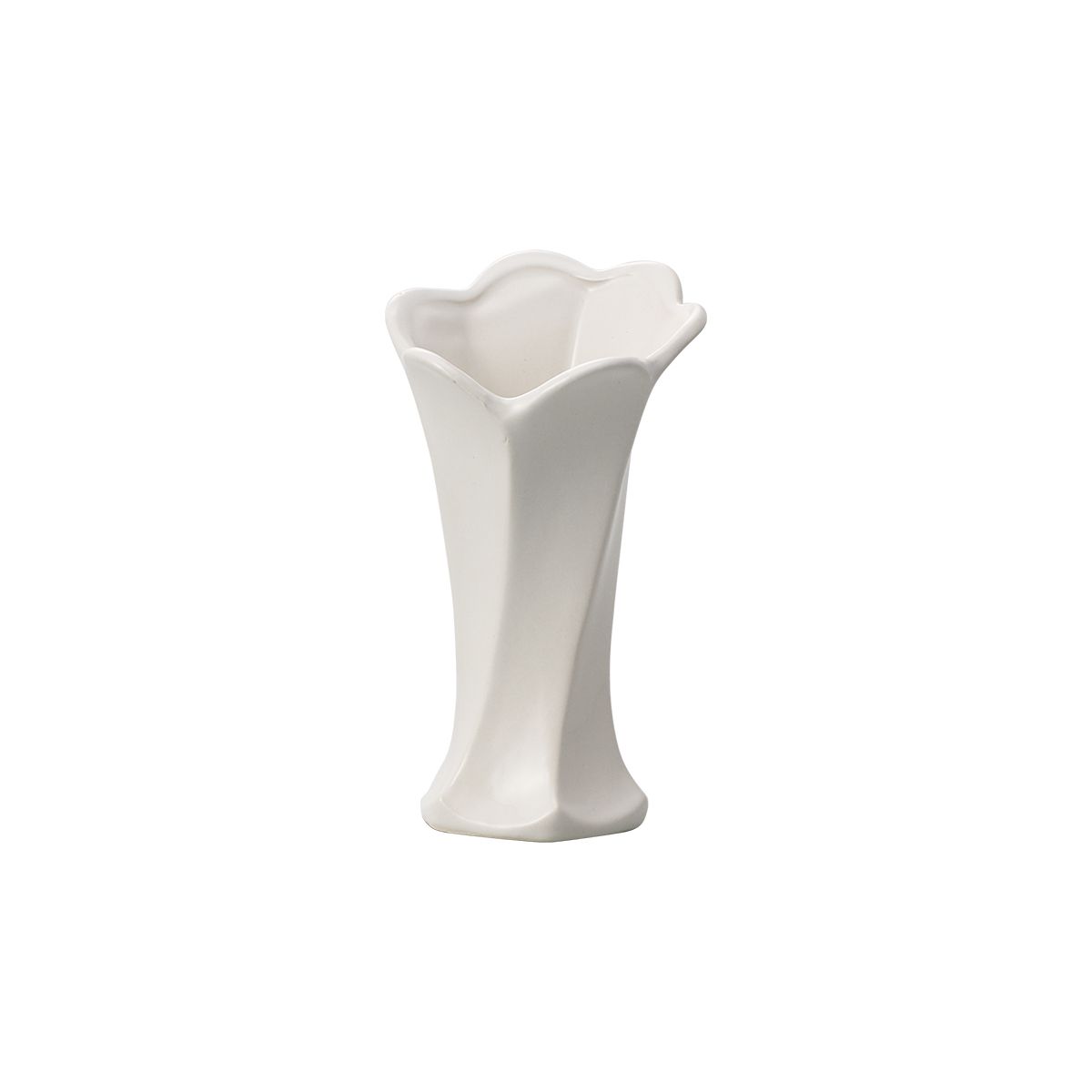 クレイ/Melina_9L8W15H WHITE/120-225-100 花器、リース 花器・花瓶 陶器花器フラワーべース 資材 可愛い おしゃれ お供え お月見 お正月 イースター クリスマス ハロウィン 成人式 雛祭り さくらの日