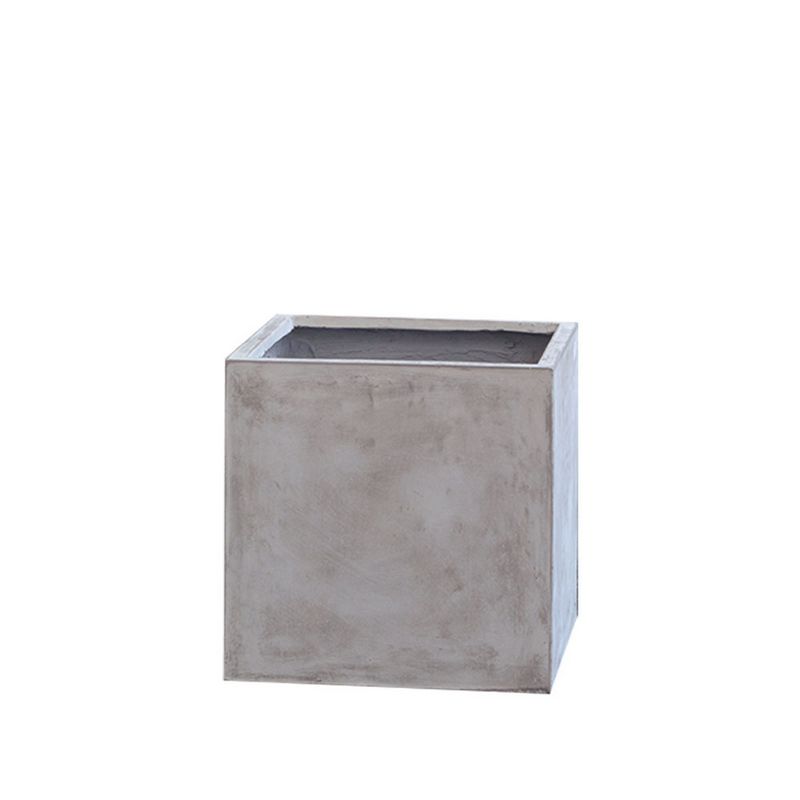 【直送】クレイ/TERRA-MENT_Cube 43 LIGHT GRAY/910-103-181【01】 ガーデニング・園芸用品 植木鉢・フラワーポット グラスファイバー鉢 庭 グッズ 資材 家庭菜園 観葉植物 おしゃれ かわいい イースター ハロウィン