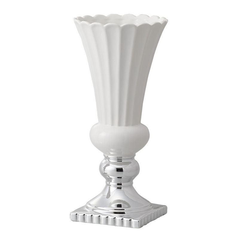 クレイ/petiller（ペティエ） 15Φ32H　WHITE/326-308-173【01】 花器、リース 花器・花瓶 陶器花器フラワーべース 資材 可愛い おしゃれ お供え お月見 お正月 イースター クリスマス ハロウィン 成人式 雛祭り さくらの日