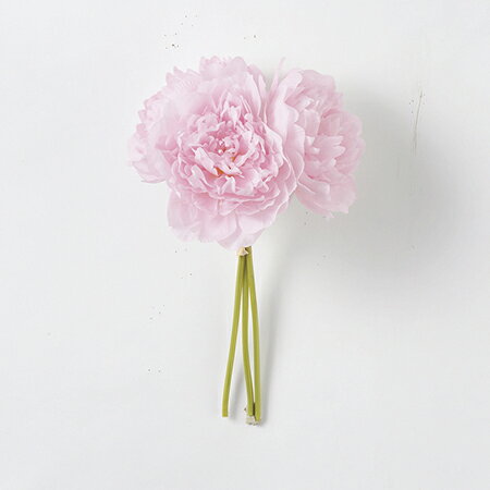 【造花】アスカ/A-32604 ピオニーバンチ（1束3本） ＃003 ピンク/A-32604-003【07】【取寄】 造花（アーティフィシャルフラワー） 造花 花材「さ行」 シャクヤク（芍薬）・ボタン（牡丹）・ピオニー
